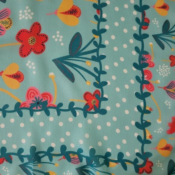 Live Simply Multi Color Floral Polyester Tassel Fringe Scarf - Picture 9 of 10